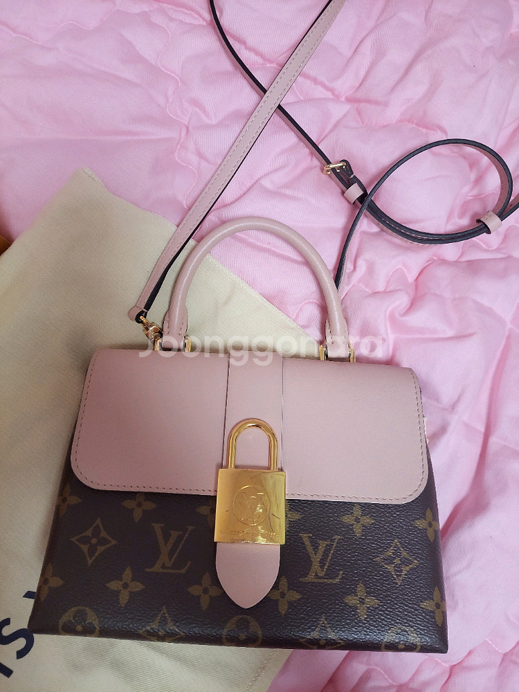 정품)급처상태좋음!루이비통 핑크록키bb 크로스토트백가방--9