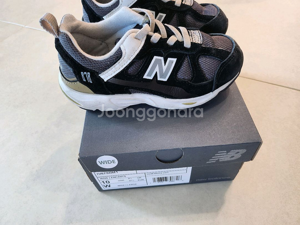 뉴발란스 878 키즈 운동화 사이즈 160mm(세탁완료)--2