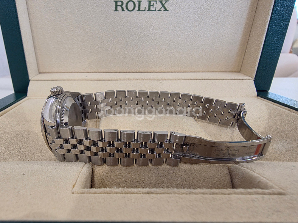 로렉스 데이저스트279174 실버스틸로만 28MM 17년--5