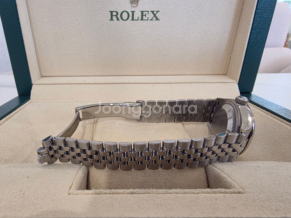 로렉스 데이저스트279174 실버스틸로만 28MM 17년--6