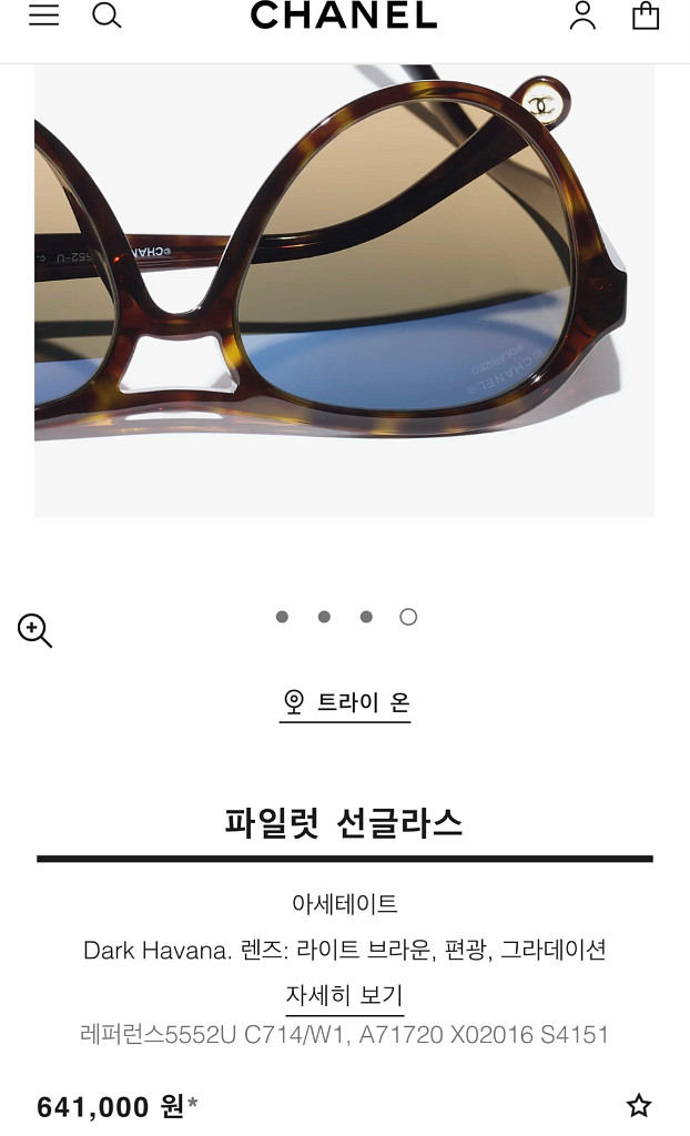 샤넬 선글라스--3