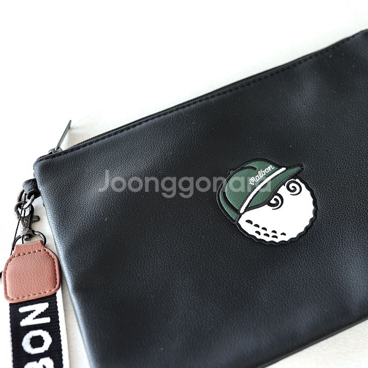 말본 올블랙 골프 클러치백 파우치 가방--2