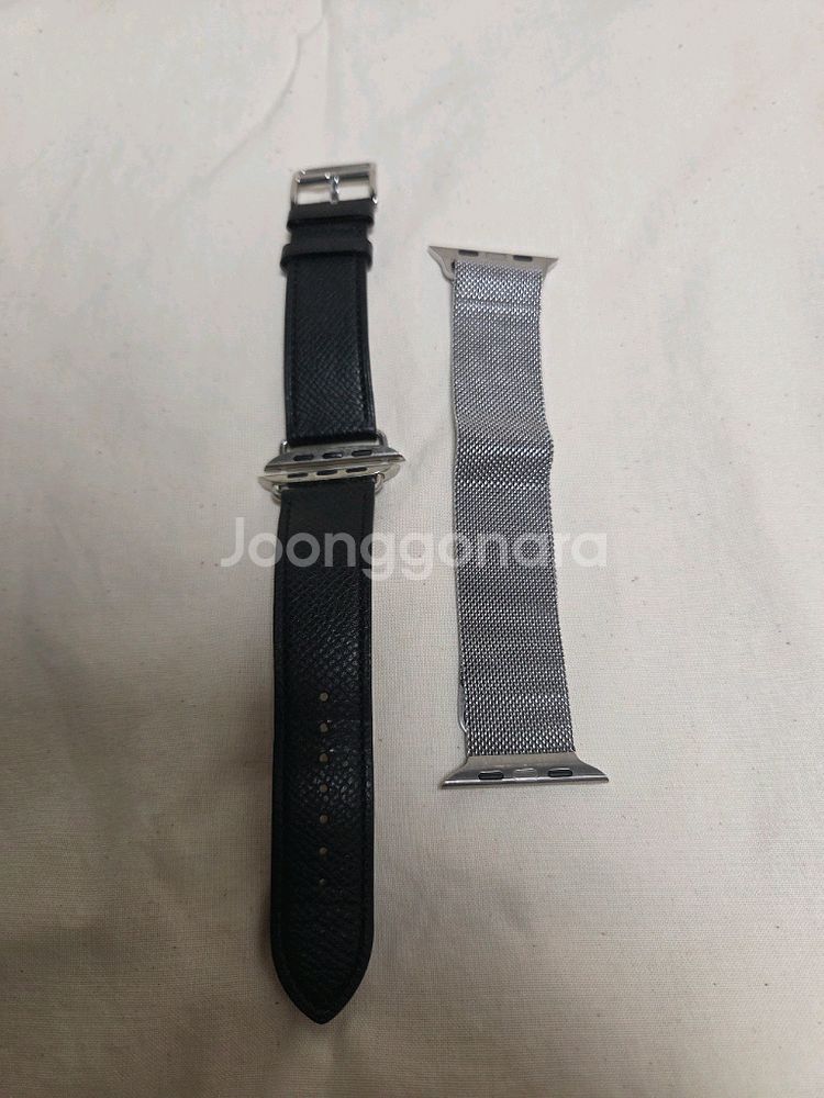 애플워치6 44mm 스테인리스 실버 셀룰러--7