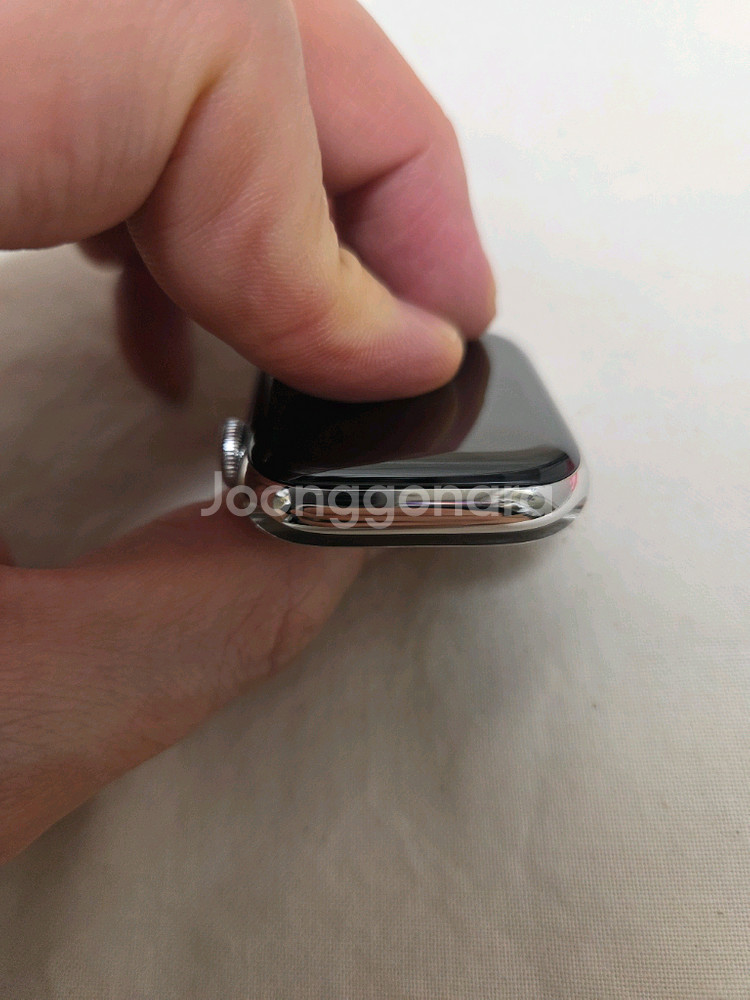 애플워치6 44mm 스테인리스 실버 셀룰러--3