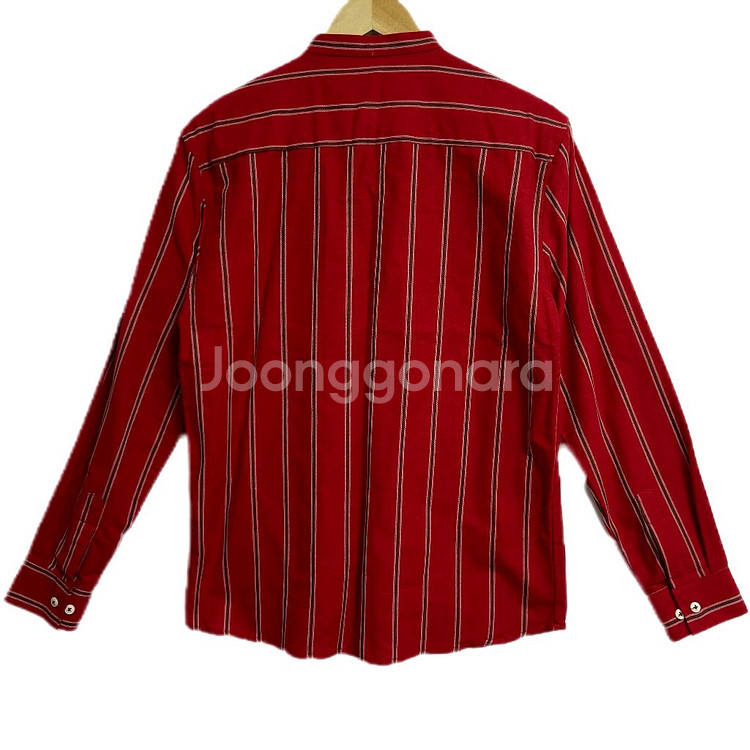 거의새상품]남자 면100 스트라이프 긴팔 95 셔츠 L--1