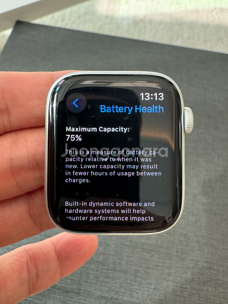 애플워치 SE 44mm 실버--2