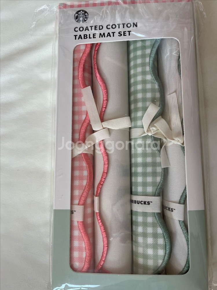 스타벅스 그로서리 마켓 테이블 매트 세트(4p) 새상품--0
