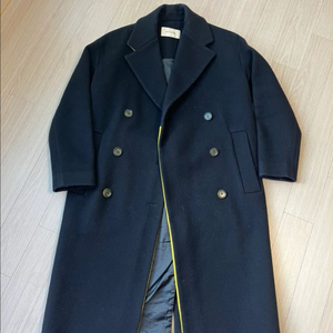 엣코너 모직롱코트 네이비