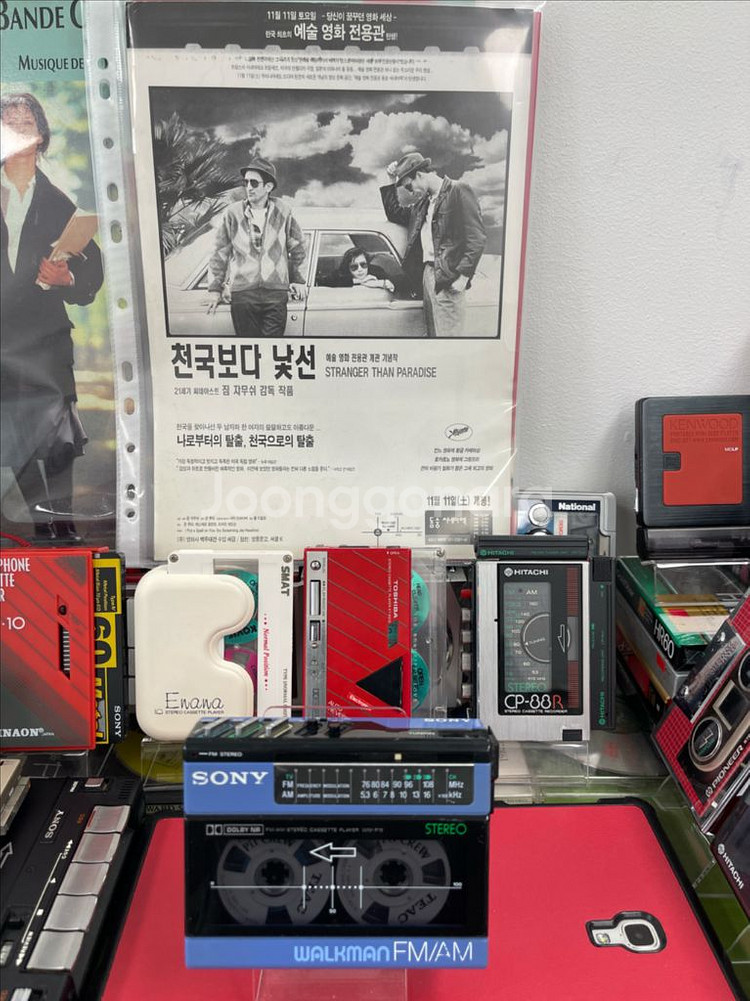 워크맨 작동품:Sony wm-F15파랑--0