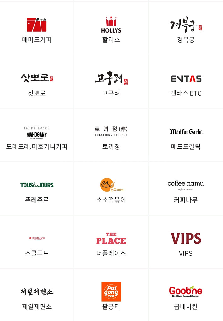 페이즈아웃백빕스메가커피매드포갈릭애슐리올리브영맥도날드--2