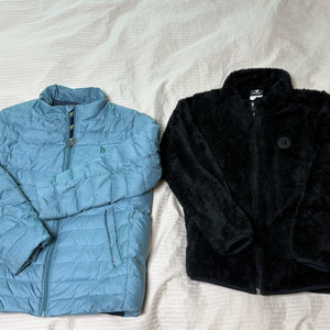 헤지스 키즈 경량패딩, 블랙야크 뽀글이 155사이즈