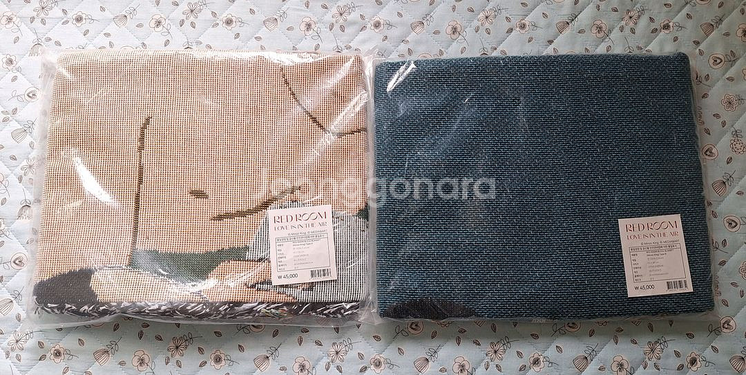 민조 킹 레드룸 블랑킷 두개일괄--1