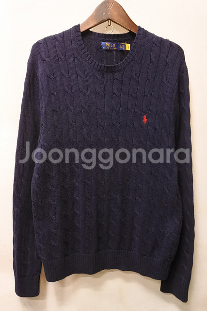 폴로랄프로렌 QR인증 꽈배기 니트 XL/TG--0