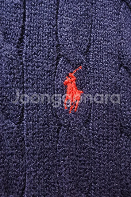 폴로랄프로렌 QR인증 꽈배기 니트 XL/TG--3