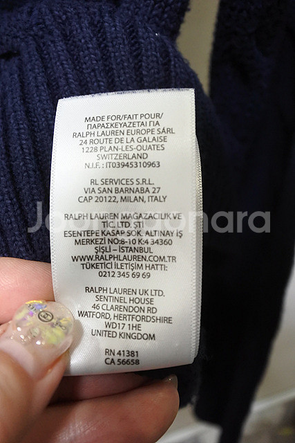 폴로랄프로렌 QR인증 꽈배기 니트 XL/TG--8