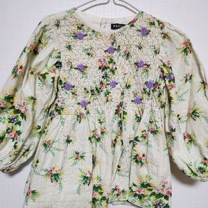 봉주르다이어리 블라우스 6y