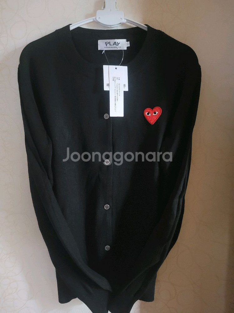 꼼데가르송 플레이 여성 하트 가디건--0