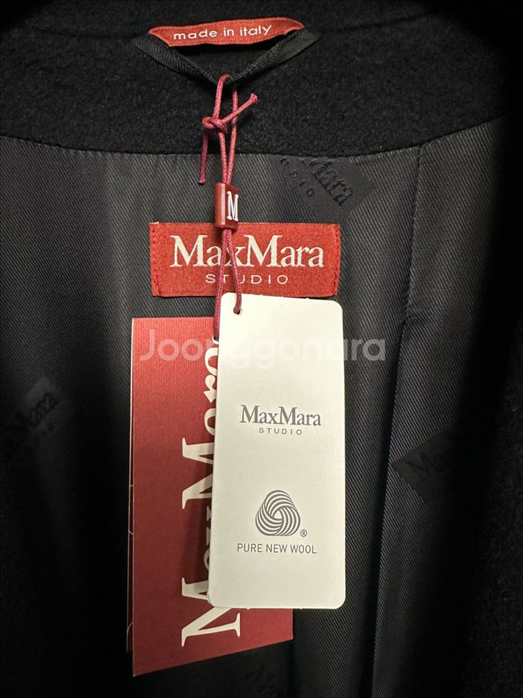 막스마라 블랙 버진울 코트(정품/1회시착 새상품/택/옷--3