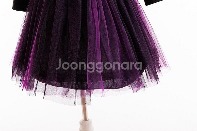 할로윈 해골 여아 드레스 + 마녀 모자 세트 새상품--7