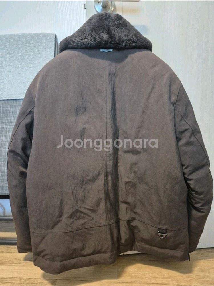 SIEG 지이크 밴드 퍼카라 구스다운 점퍼 브라운--1