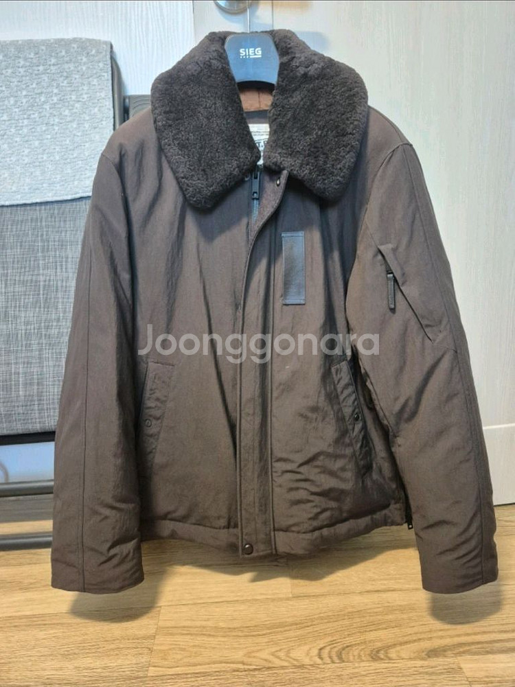 SIEG 지이크 밴드 퍼카라 구스다운 점퍼 브라운--0