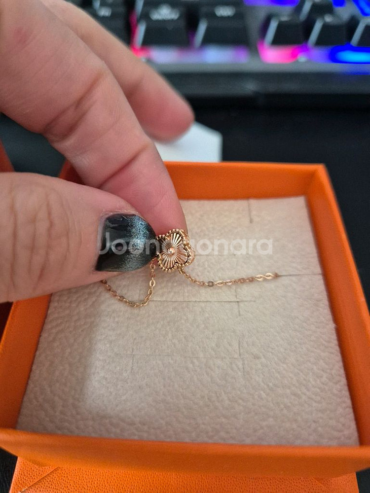 18k 클로버 목걸이--2