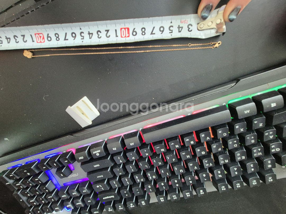 18k 클로버 목걸이--5