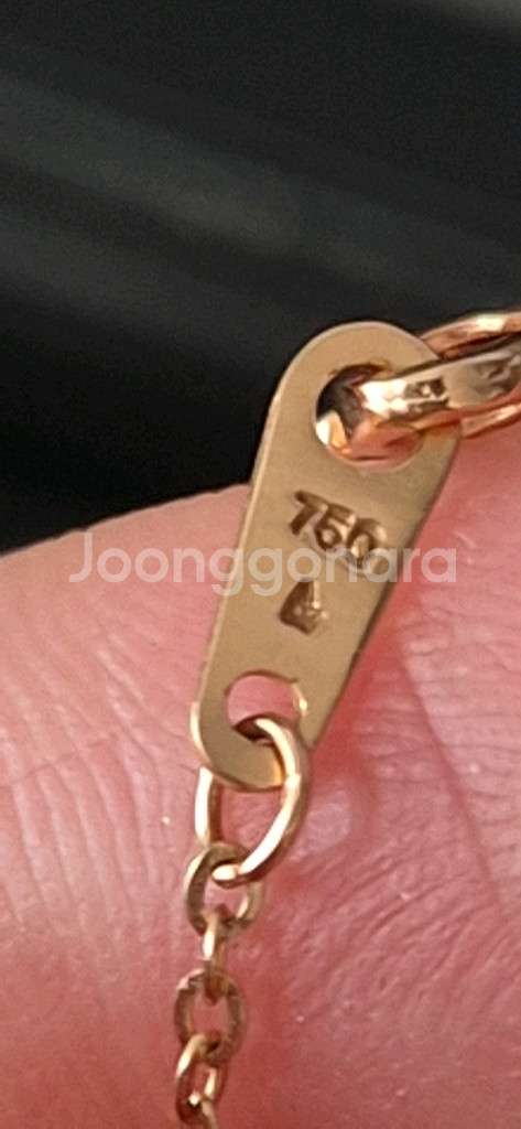 18k 클로버 목걸이--6