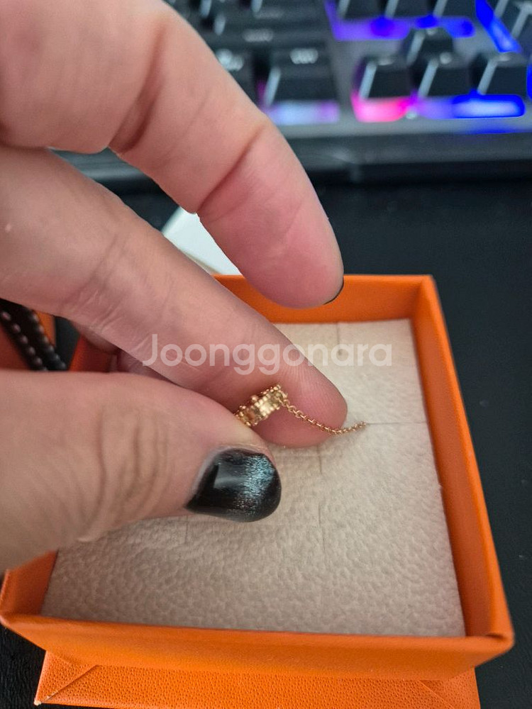 18k 클로버 목걸이--3