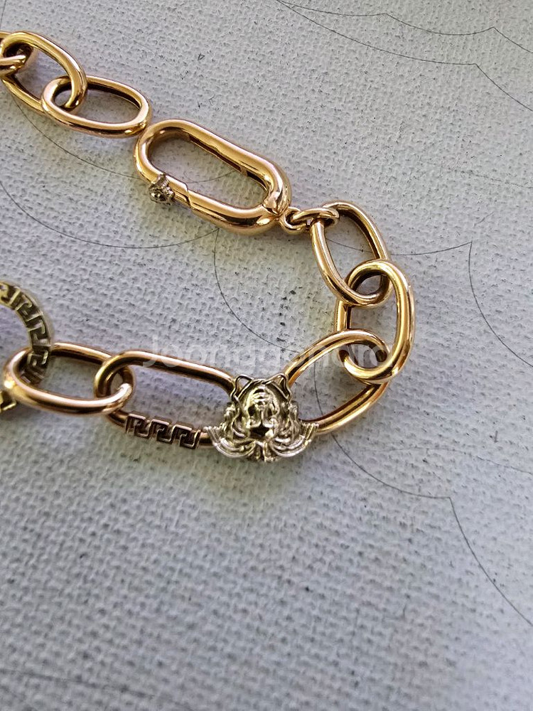 18k 골드 체인 팔찌--1