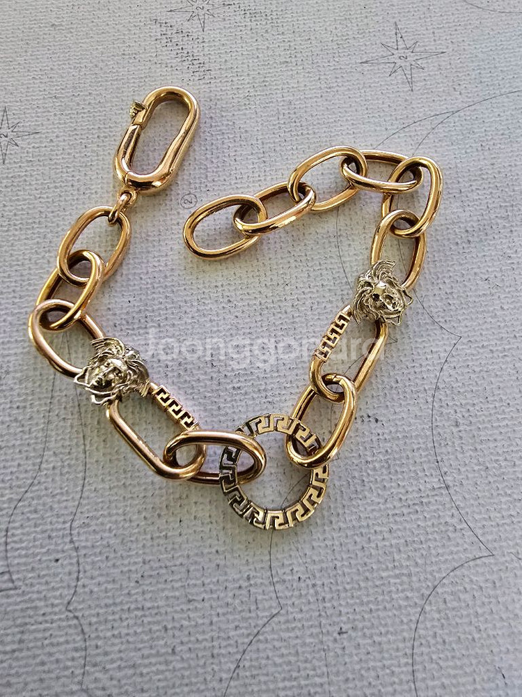 18k 골드 체인 팔찌--4