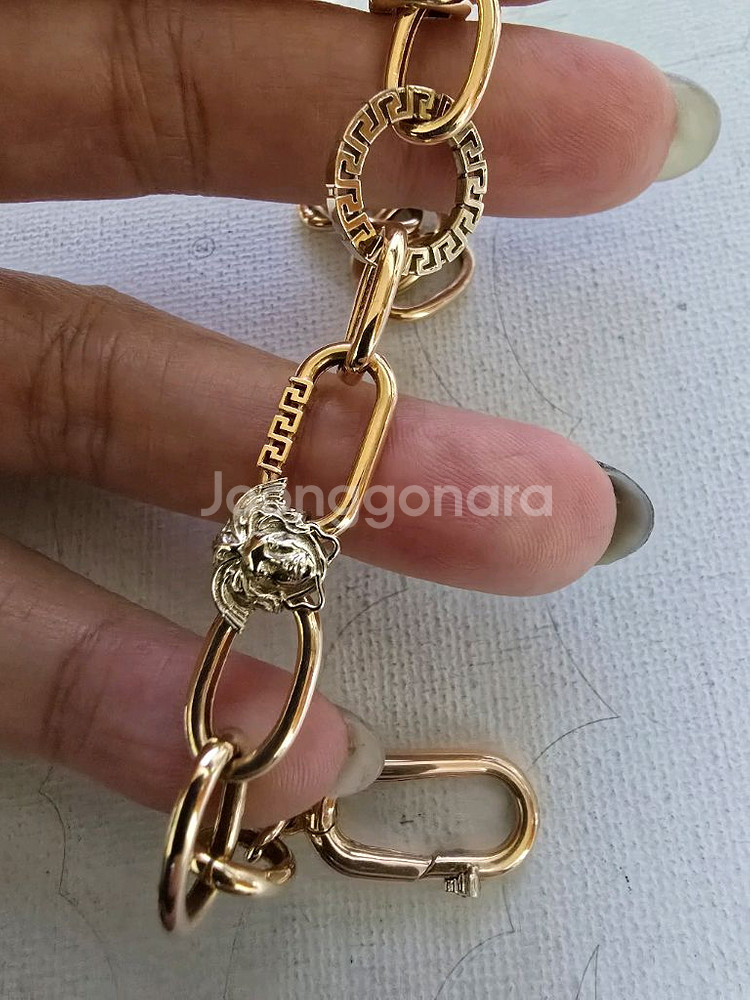 18k 골드 체인 팔찌--8