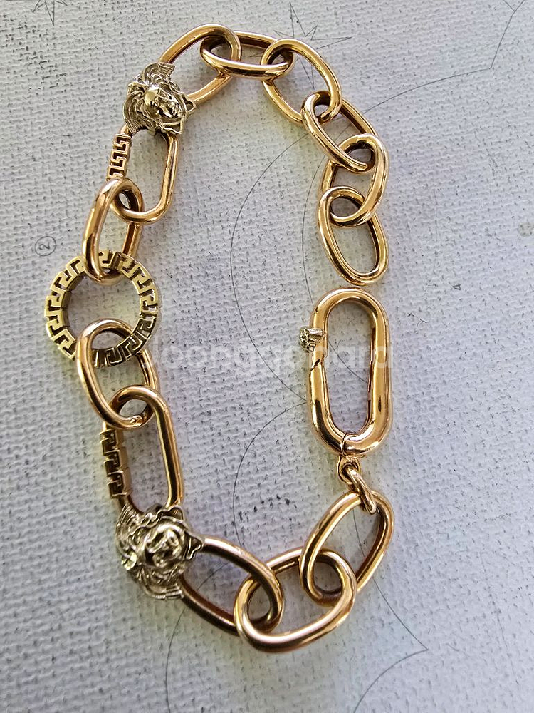 18k 골드 체인 팔찌--3