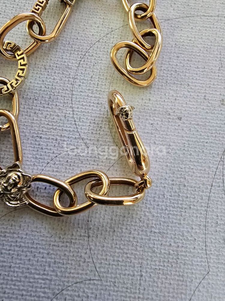 18k 골드 체인 팔찌--5