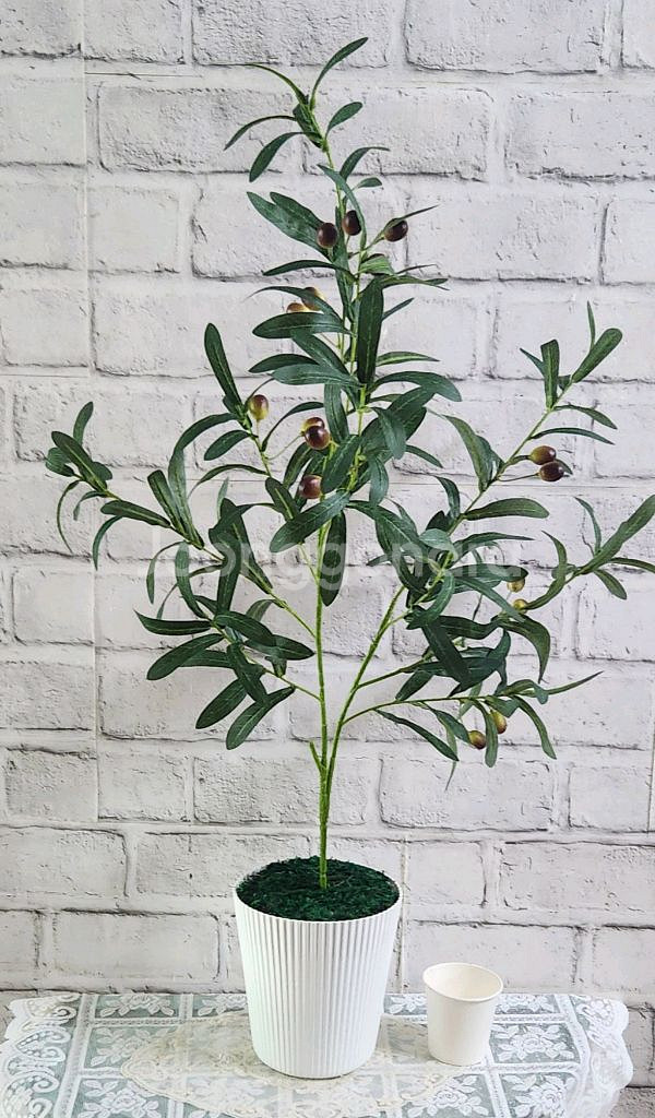 새상품)이케아 화분 올리브 조화 인테리어 소품--6
