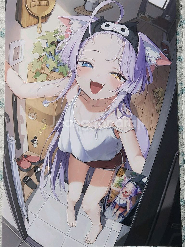 스텔라이브 텐코시부키 포스터,렌티큘러 포카 비공굿--0