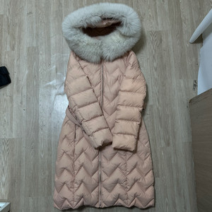 듀엘 여성 덕다운 폭스퍼 트렌치 롱패딩 66