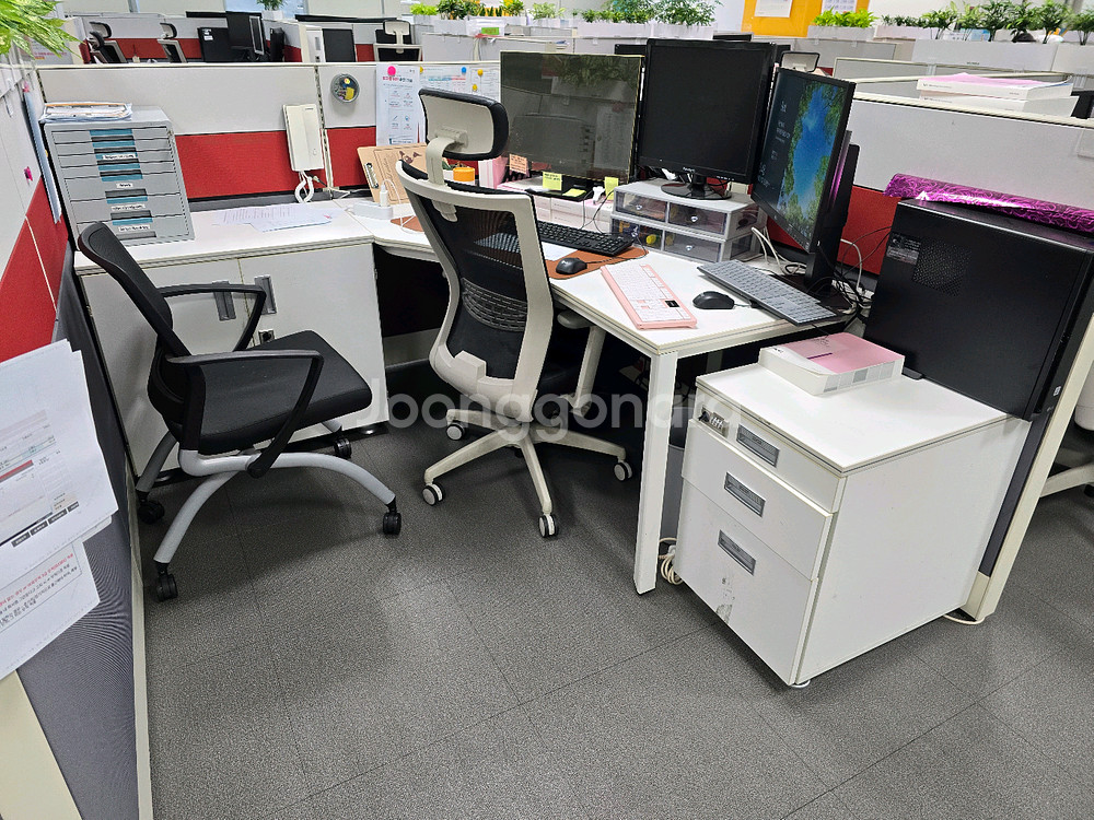 사무실 책상 서랍장 파티션 사무용 의자--4