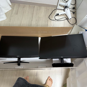 알파스캔 AOC 27인치 / 필립스 242M 24인치