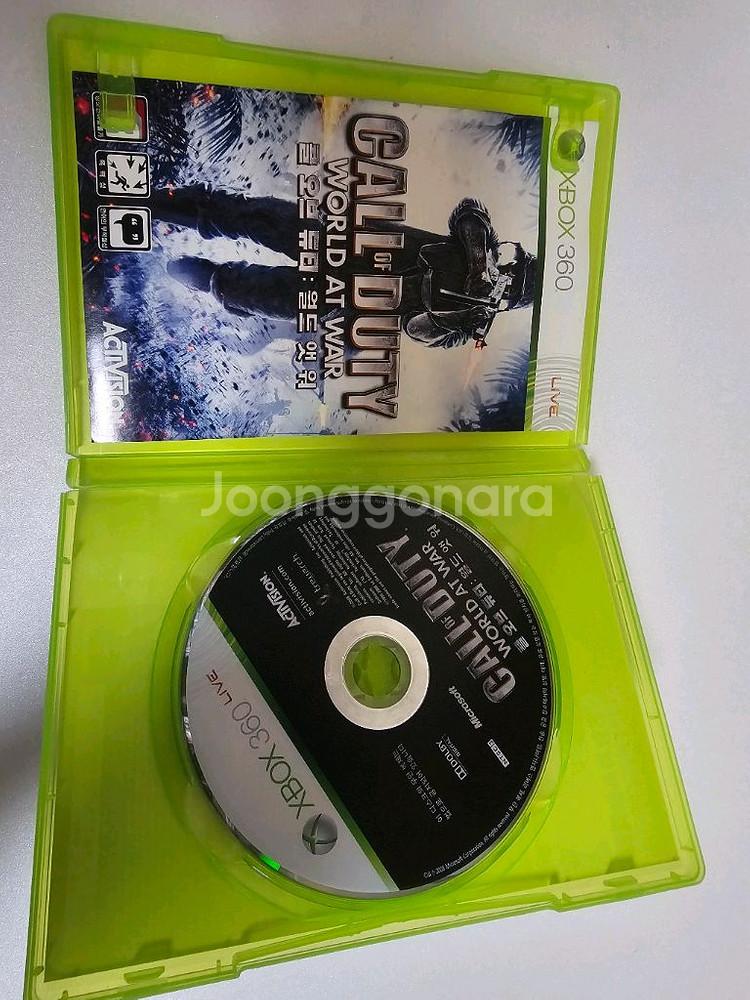 XBOX360 콜오브듀티 월드앳워 한글판--2