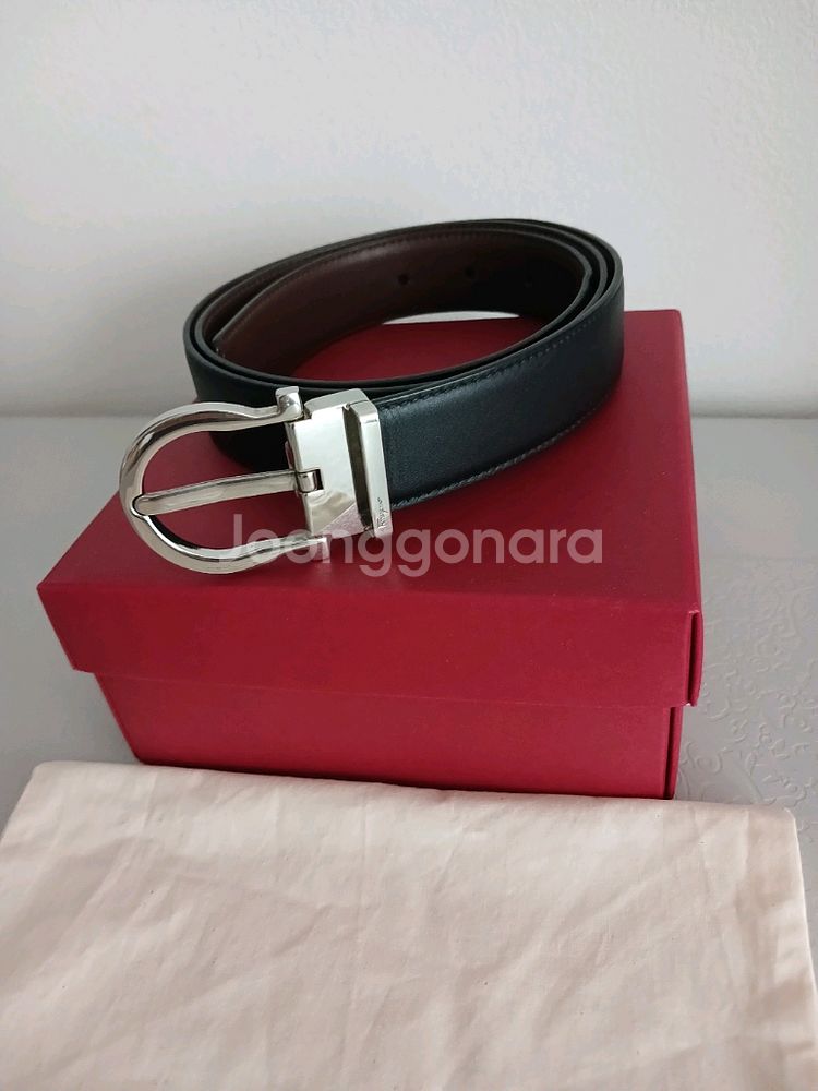 페라가모 신사정장 양면 가죽벨트 정품입니다--5