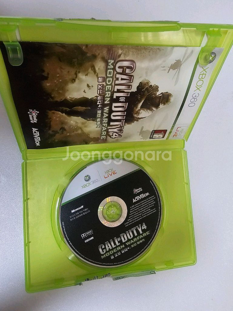 XBOX360 엑박360 콜오브듀티4 모던워페어--2