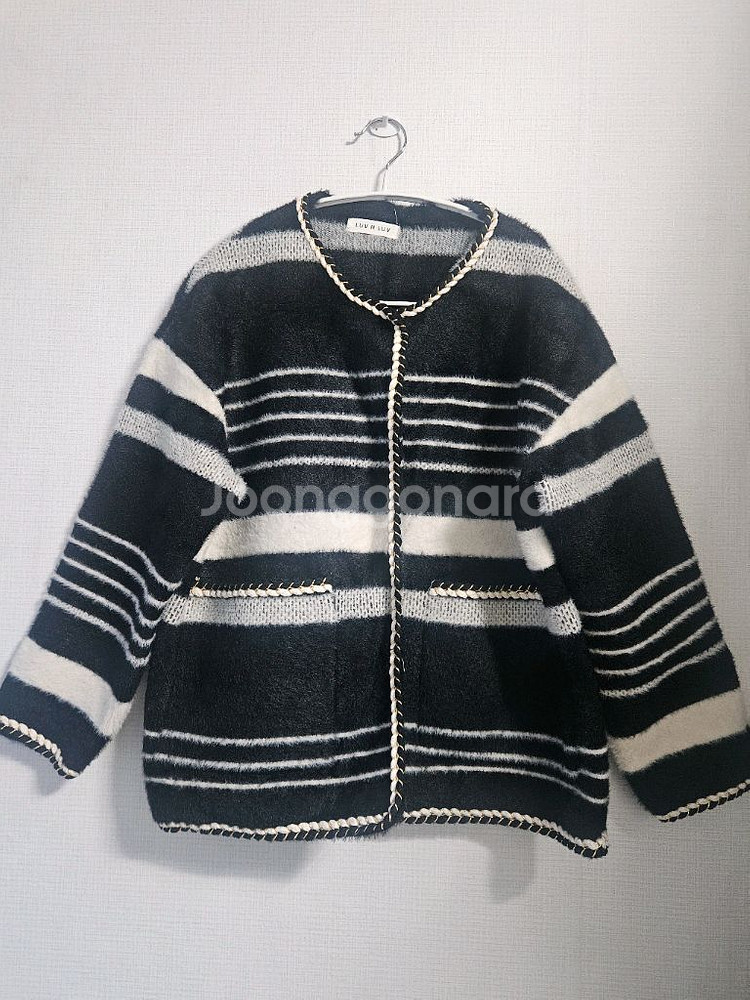 루븐루브 스트라이프 니트 가디건--0