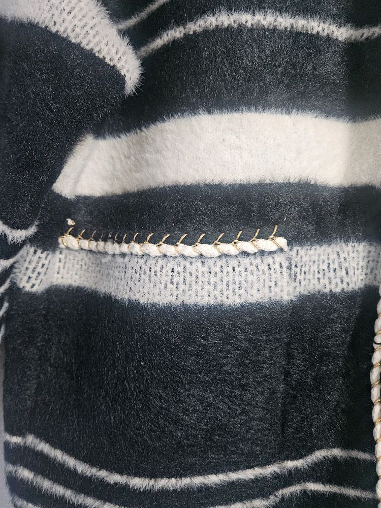 루븐루브 스트라이프 니트 가디건--3