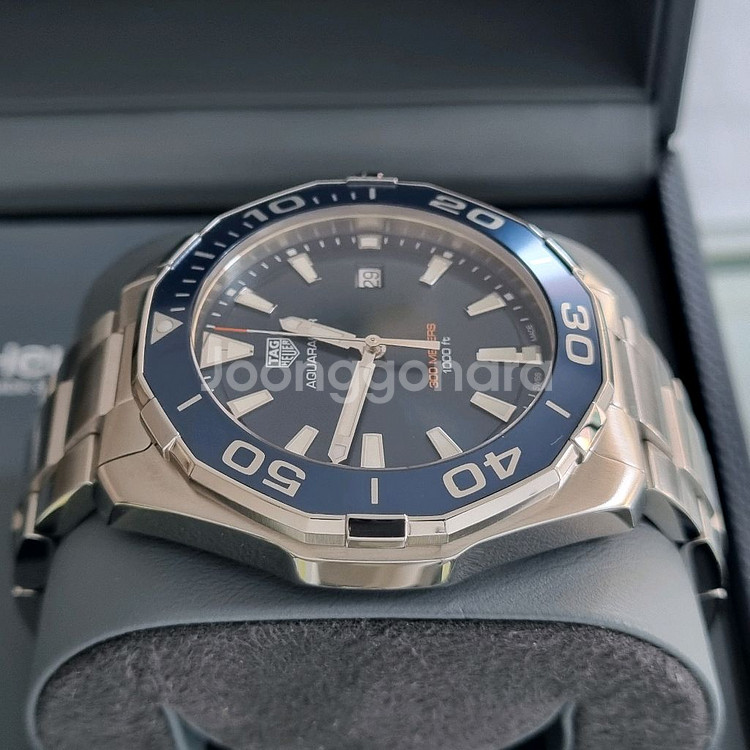 태그호이어 구형 아쿠아레이서 쿼츠 청판 43mm--5