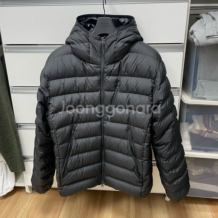 무탠다드 시티레저 후드 라이트다운 자켓 블랙 2XL--0