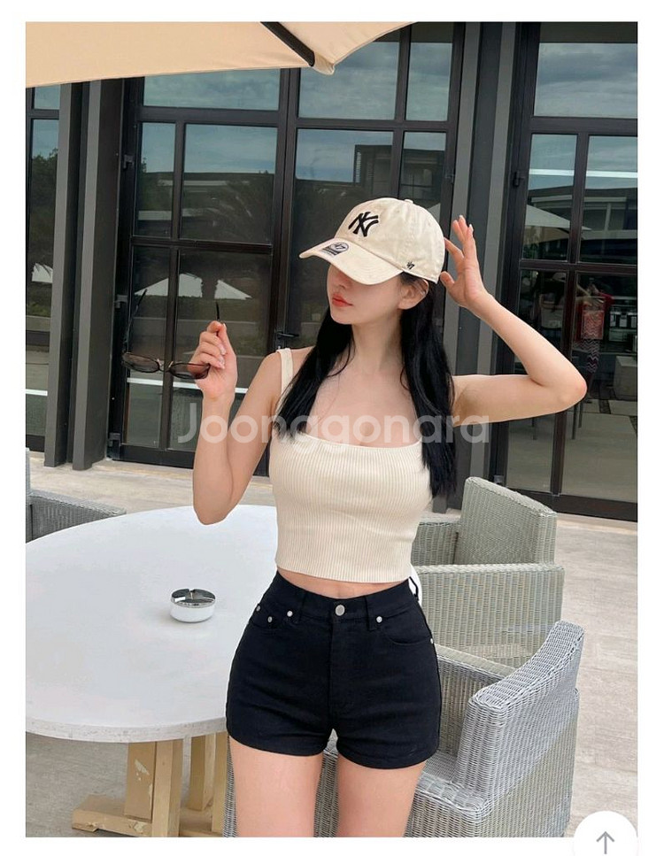 (공홈 단종 새상품) 카인다미 발레리나 니트 나시 (블랙,아이보리)--4