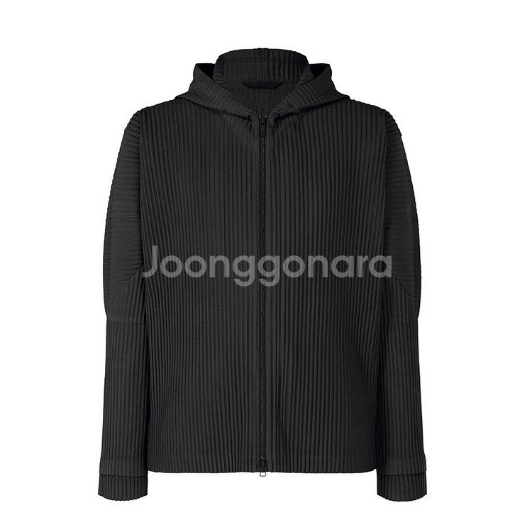 옴므플리세 후드집업 블랙 jl071--0