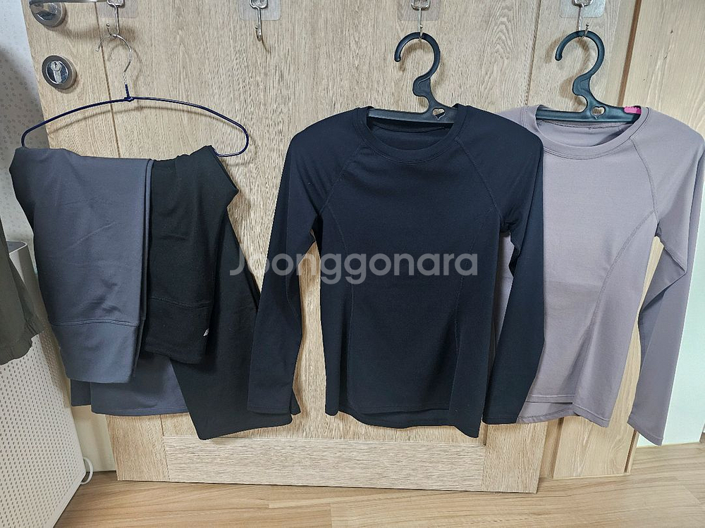 안다르 긴팔 상의 + 레깅스2개 드림--0