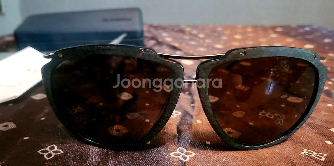 [미사용 새상품] Jil Sander 블랙우드 선글라스--7